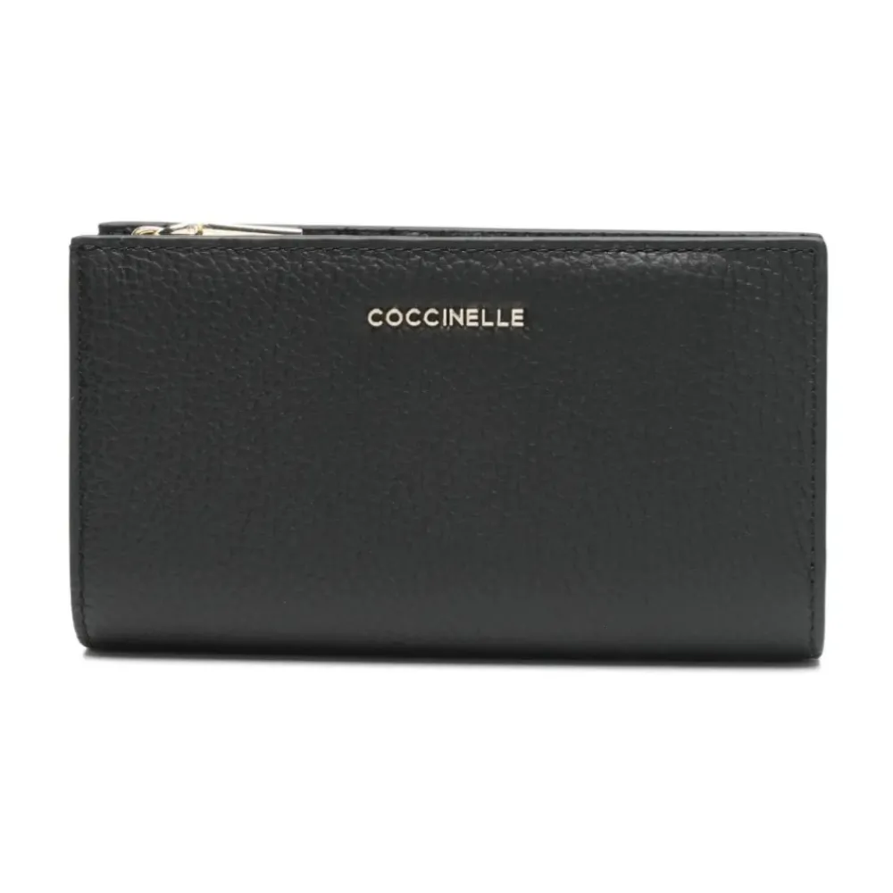 Punge & Kortholder<Coccinelle Metallic Large Wallet Sort