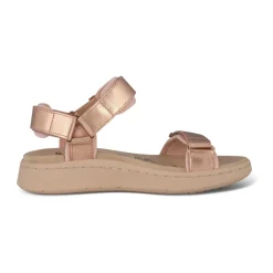 Sandaler<Woden Metallic Rose Lædersandal Pink