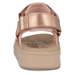 Sandaler<Woden Metallic Rose Lædersandal Pink