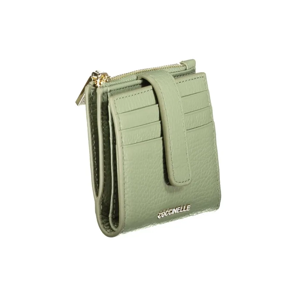 Punge & Kortholder<Coccinelle Metallic Soft Wallet Grøn