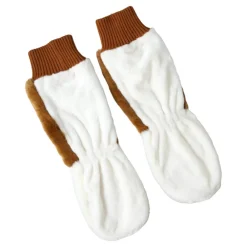 Handsker^Dolce & Gabbana Mid Arm Length Knitted Fur Gloves Brun