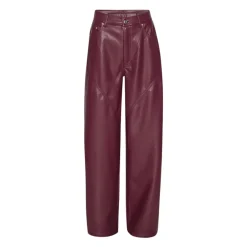 Bukser<ROTATE Birger Christensen Mid Waist Piping Bukser Rød