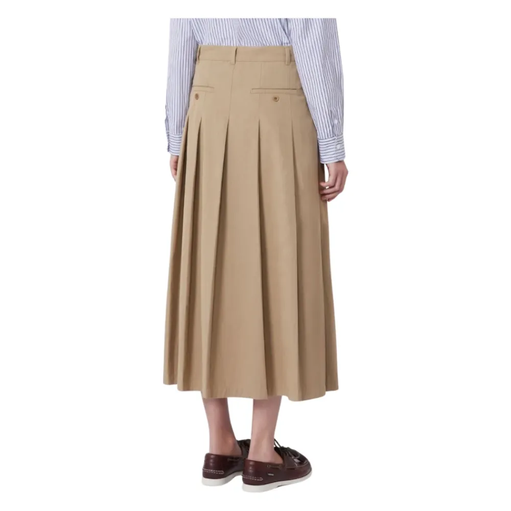 Nederdele<Weekend Max Mara Midi Nederdel Brun