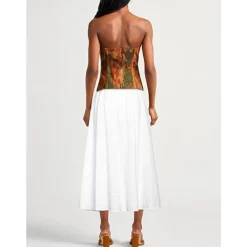 Nederdele<MSGM Midi Nederdel Hvid