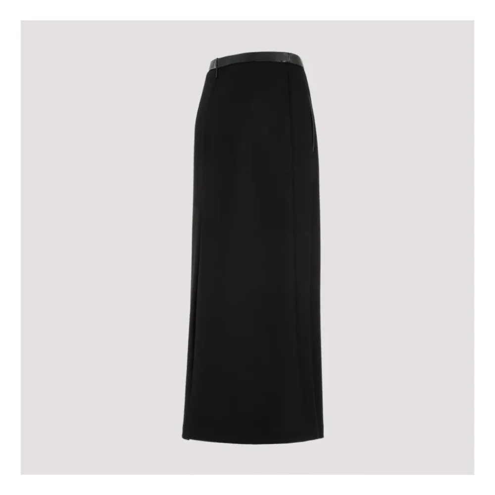 Nederdele<Saint Laurent Midi Skirts Sort
