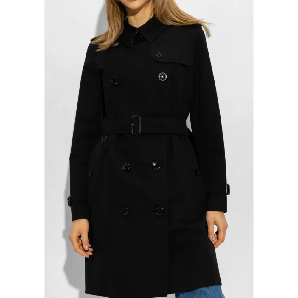 Frakker^Burberry Mid-length Kensington Heritage Trenchcoat Sort
