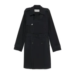 Frakker<Dries Van Noten Midnight Blue Dobbeltspændt Frakke Blå