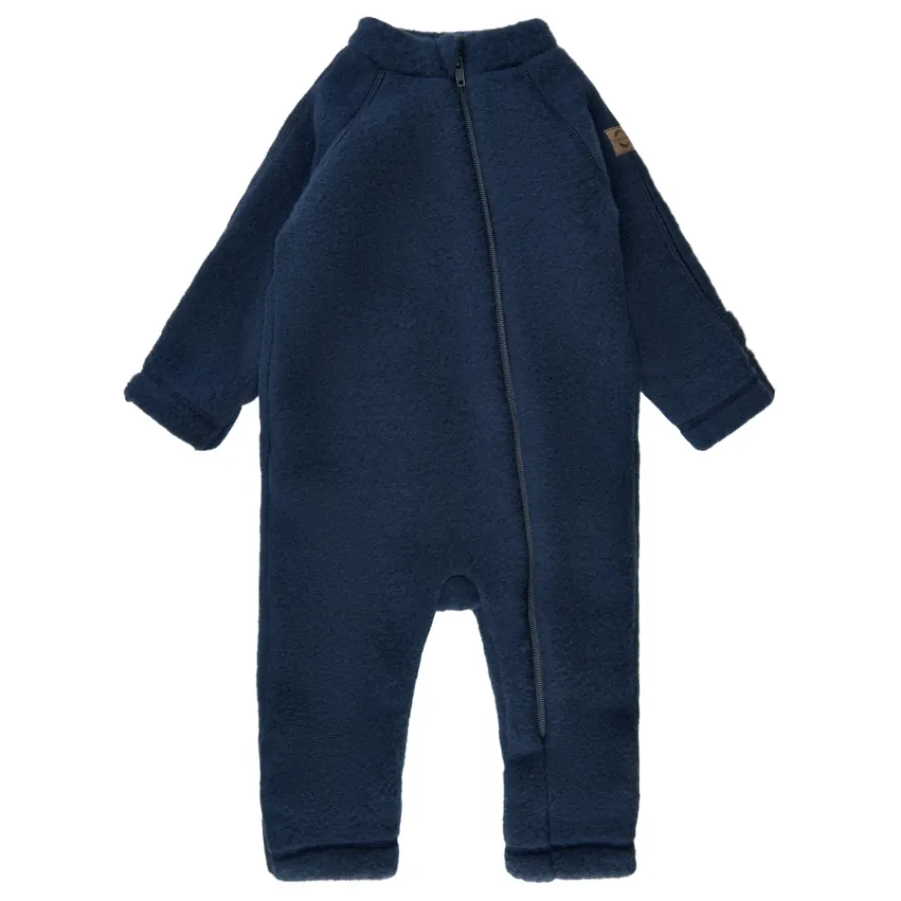 Bodystocking & Sæt^Mikk-Line Mikk -line - Wool Baby Suit, OOS50005 - thts Blå