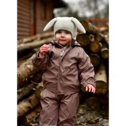 Overtøj^Mikk-Line - PU Rain Set W. Susp. , 33145NOOS - Burlwood Pink