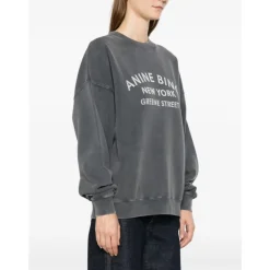 Sweatshirts|Striktrøjer & Sweatere<Anine Bing Miles New York Sweatshirt Sort