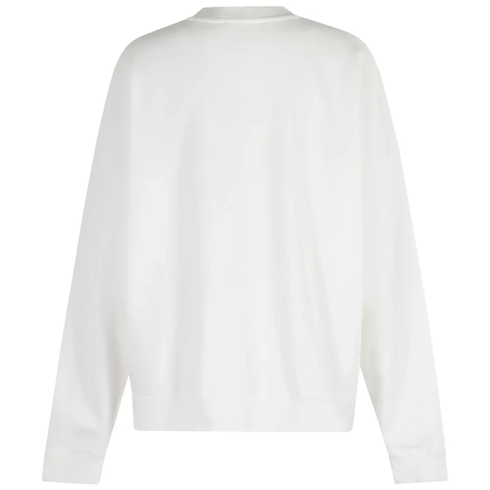 Sweatshirts|Striktrøjer & Sweatere^Anine Bing Miles Oversized Sweatshirt Letterman Hvid