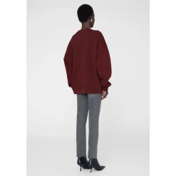 Sweatshirts|Striktrøjer & Sweatere^Anine Bing Miles Sweatshirt Chenille Signature Rød