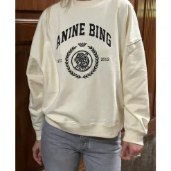 Sweatshirts|Striktrøjer & Sweatere^Anine Bing Miles Sweatshirt Collegiate Beige