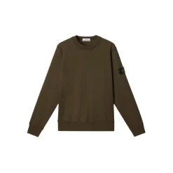 Sweatshirts<Stone Island Militær Crewneck Sweatshirt Grøn