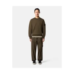 Sweatshirts<Stone Island Militær Crewneck Sweatshirt Grøn