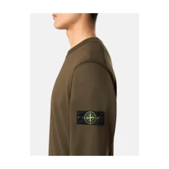Sweatshirts<Stone Island Militær Crewneck Sweatshirt Grøn