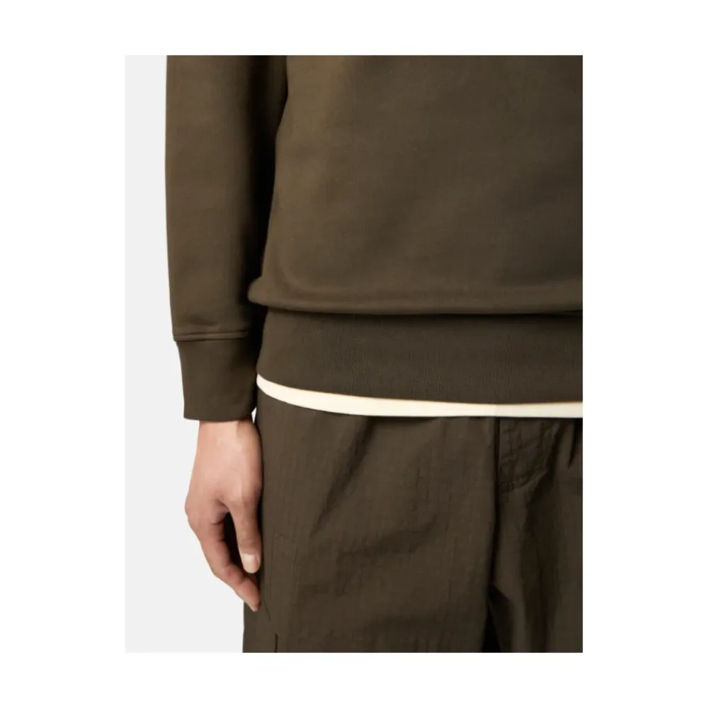 Sweatshirts<Stone Island Militær Crewneck Sweatshirt Grøn