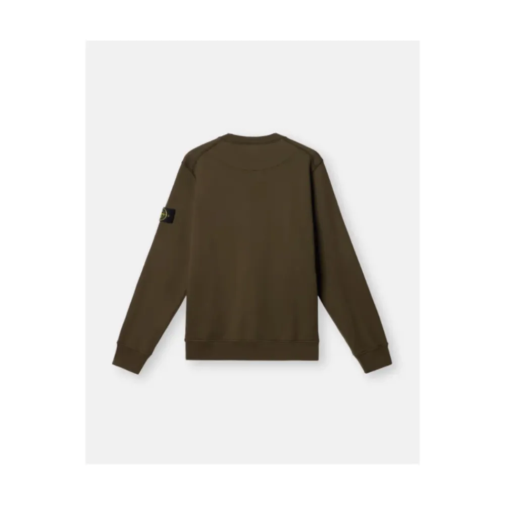 Sweatshirts<Stone Island Militær Crewneck Sweatshirt Grøn