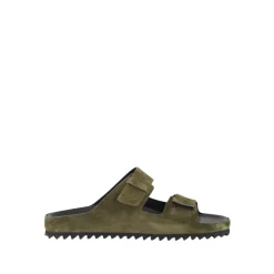 Sandaler<Officine Creative Militær Ruskind Slide Sandaler Grøn
