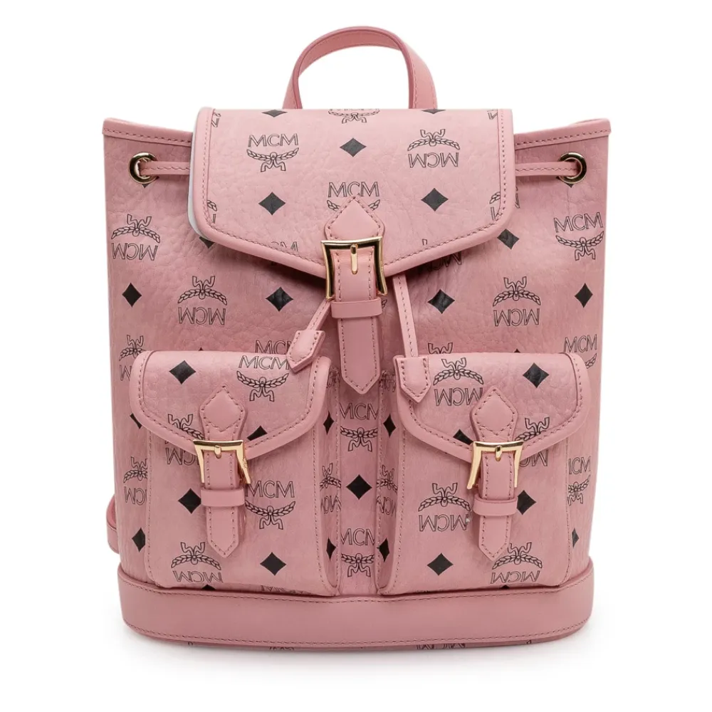Rygsække<MCM Mini Aren Backpack Pink