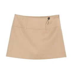 Nederdele<Dunst Mini Nederdel Beige