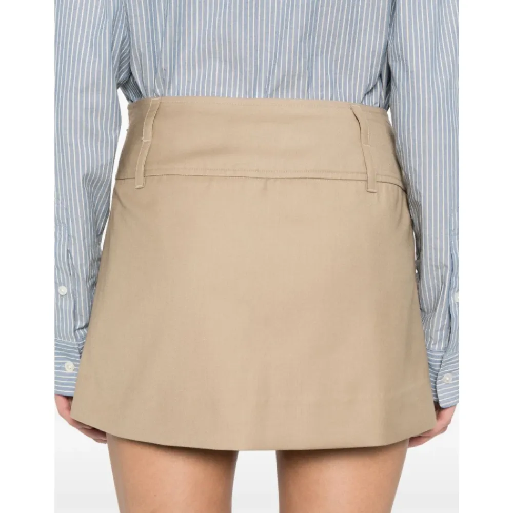 Nederdele<Dunst Mini Nederdel Beige