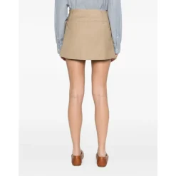 Nederdele<Dunst Mini Nederdel Beige