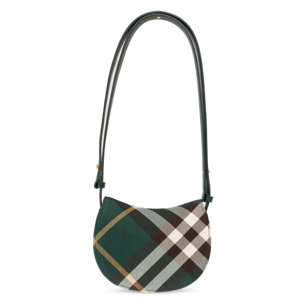Bæltetasker<Burberry Mini Rocking Horse Checked Crossbody Taske Grøn