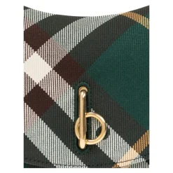 Bæltetasker<Burberry Mini Rocking Horse Checked Crossbody Taske Grøn