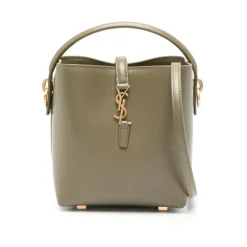 Håndtasker<Saint Laurent Mini Skuldertaske med Cassandre-lukning Grøn