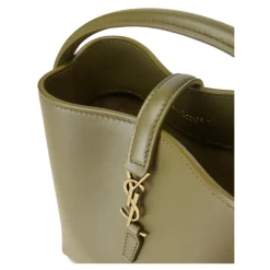 Håndtasker<Saint Laurent Mini Skuldertaske med Cassandre-lukning Grøn