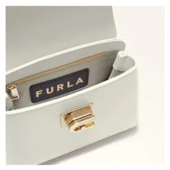 Bæltetasker^Furla Mini Top Håndtaske i Creme Beige