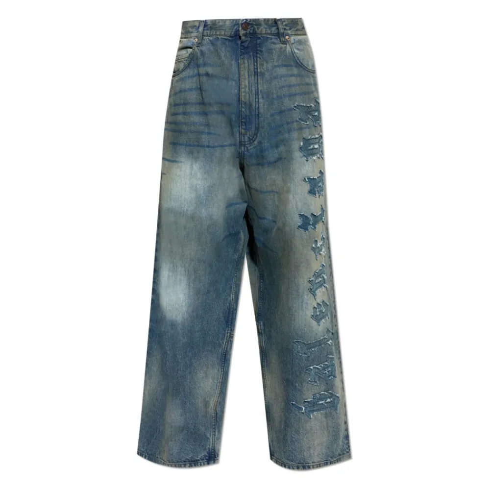 Jeans<Balenciaga Minimal Baggy Pants Blå