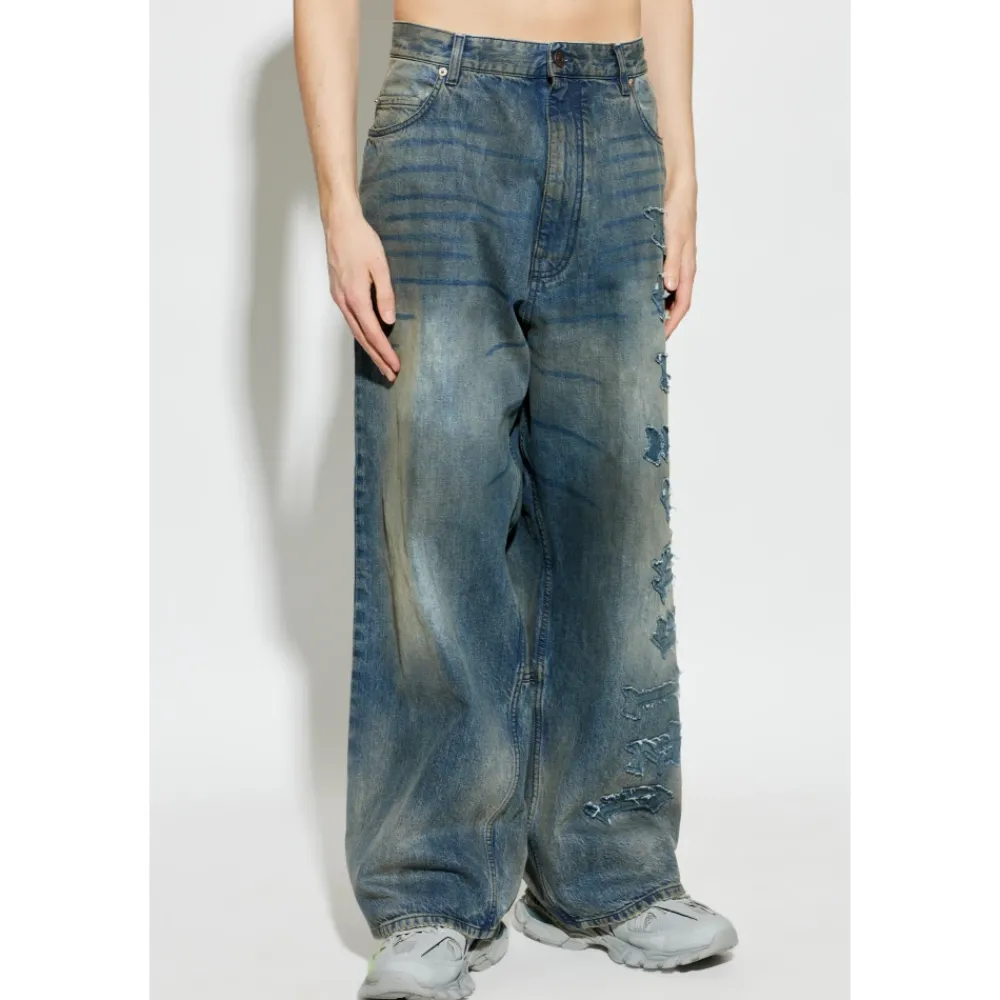 Jeans<Balenciaga Minimal Baggy Pants Blå