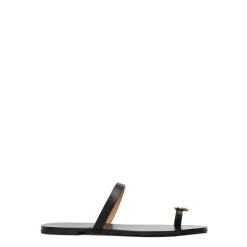 Sandaler<Kazar Minimalistiske e mules på en flad sål Sort