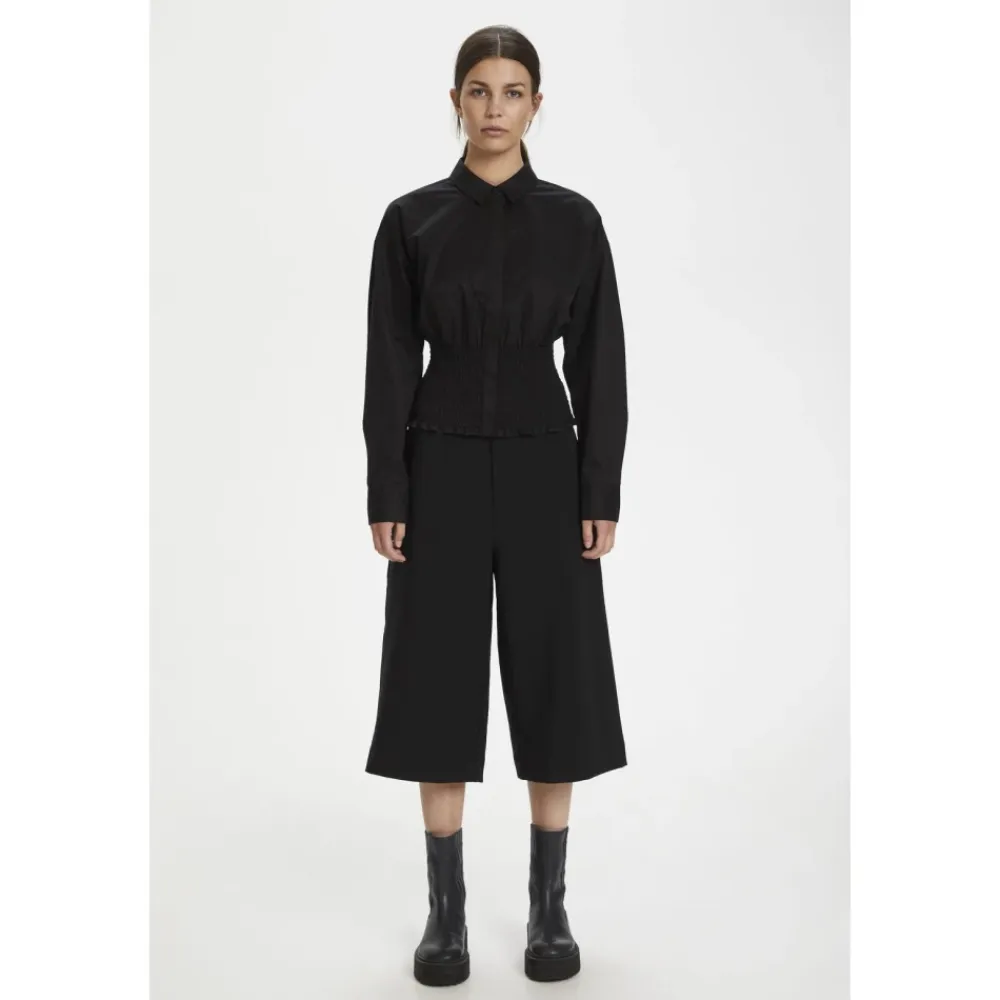 Bluser & Skjorter<Gestuz Miriam Cotton Shirt Sort