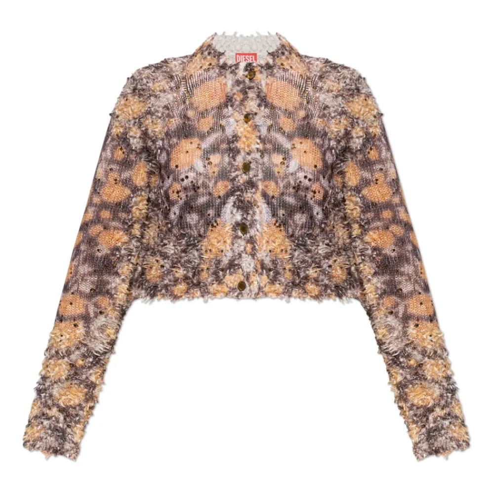 Striktrøjer & Sweatere^Diesel M-LINNEA Cardigan Multifarvet