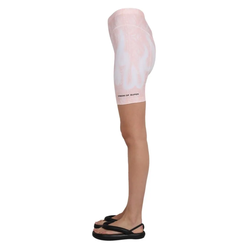Træningsbukser & Tights<VISION OF SUPER Mønstrede Biker Shorts Pink
