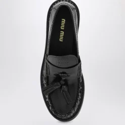 Loafers<Miu Miu Mocassino Sort
