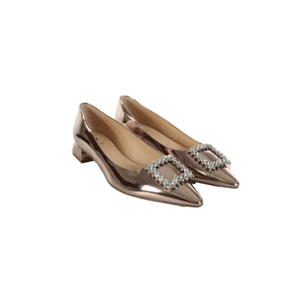 Pumps^Högl Moccasin Buckle with Beads Gul