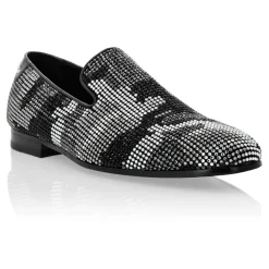 Loafers<Philipp Plein Moccasin Studs Camouflage Grå