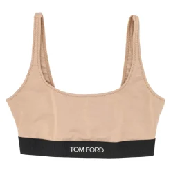 T-Shirts & Toppe<Tom Ford Modal Bandeau med Zig Zag Syning Pink