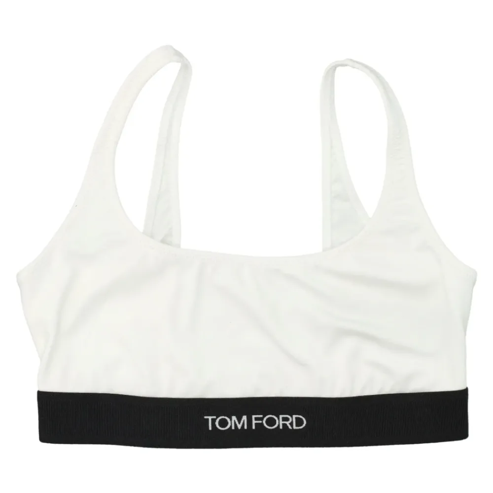 T-Shirts & Toppe^Tom Ford Modal Signature Bralette Hvid