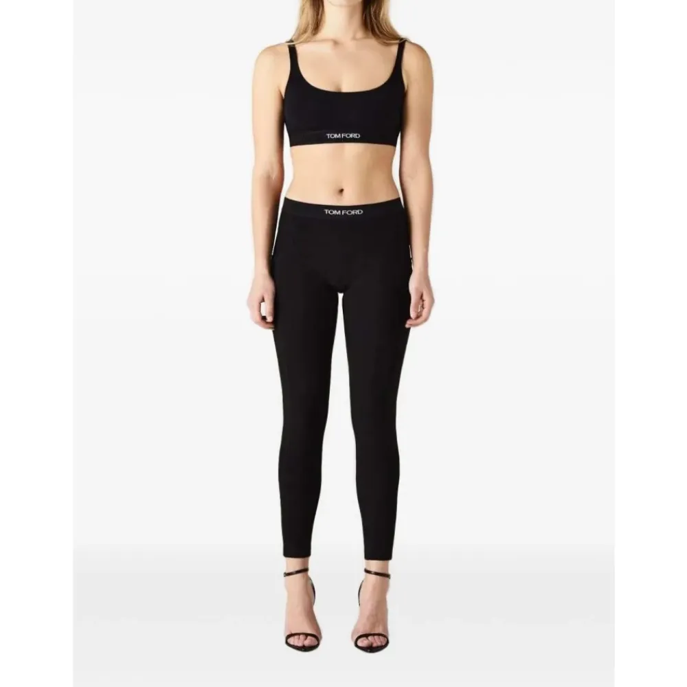 T-Shirts & Toppe<Tom Ford Modal Signature Bralette Sort