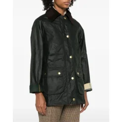 Regntøj<Barbour Modern Beadnell Wax Jacket Grøn