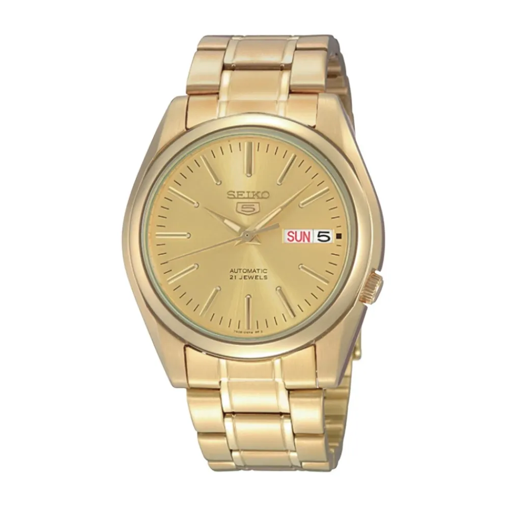 Ure^Seiko Moderne d Sports Automatisk Ur Gul