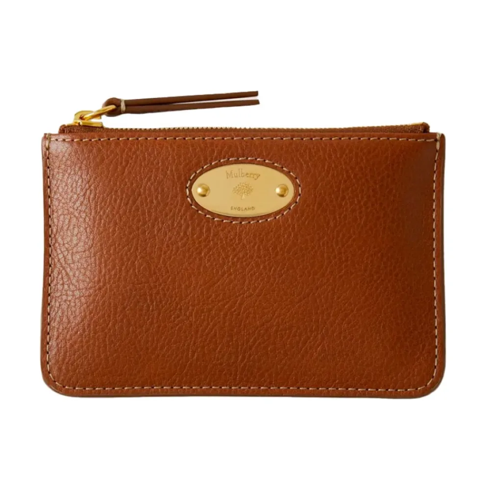 Clutch^Mulberry Moderne Møntpung med Plaque-Detalje Brun