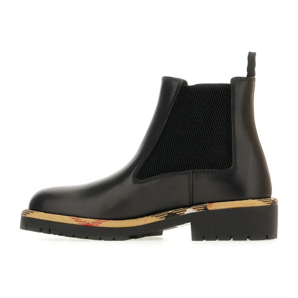 Chelsea Boots^Burberry Moderne støvler til stilfulde outfits Sort