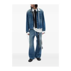 Jeans<Ann Demeulemeester Modest Afslappede Flared Bukser Blå