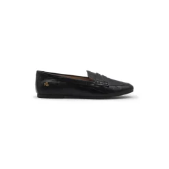 Loafers<Ralph Lauren Mokkasin krokodil tryk - 40.5, BLK Sort